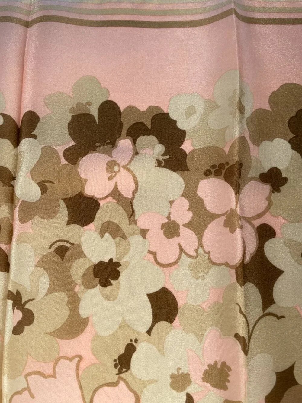 Vintage Christian Dior Floral Silk Scarf